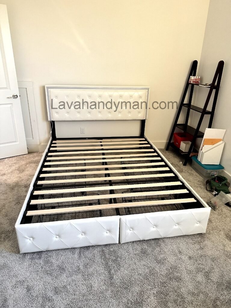 Installing a Desk and Bed in the Bedroom