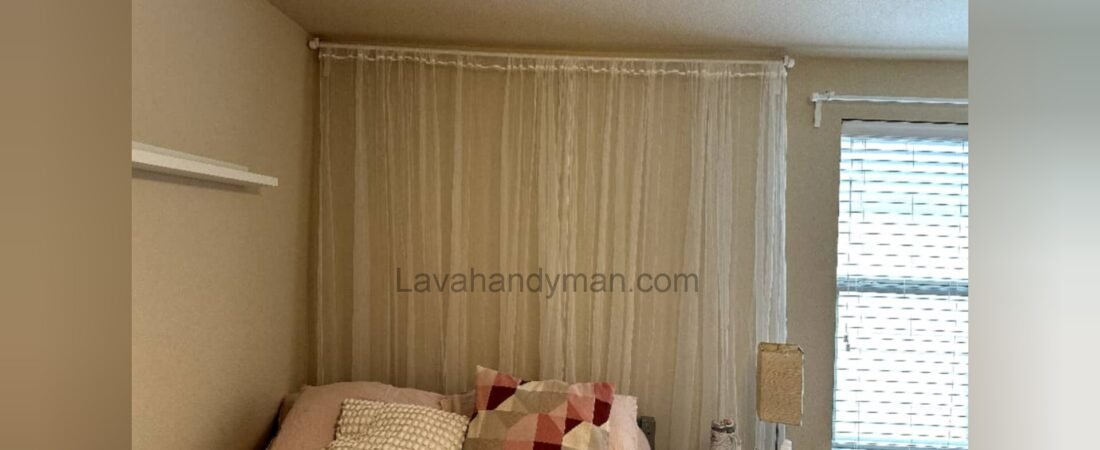 A Complete Guide to Installing Shelves and Curtains in the Bedroom
