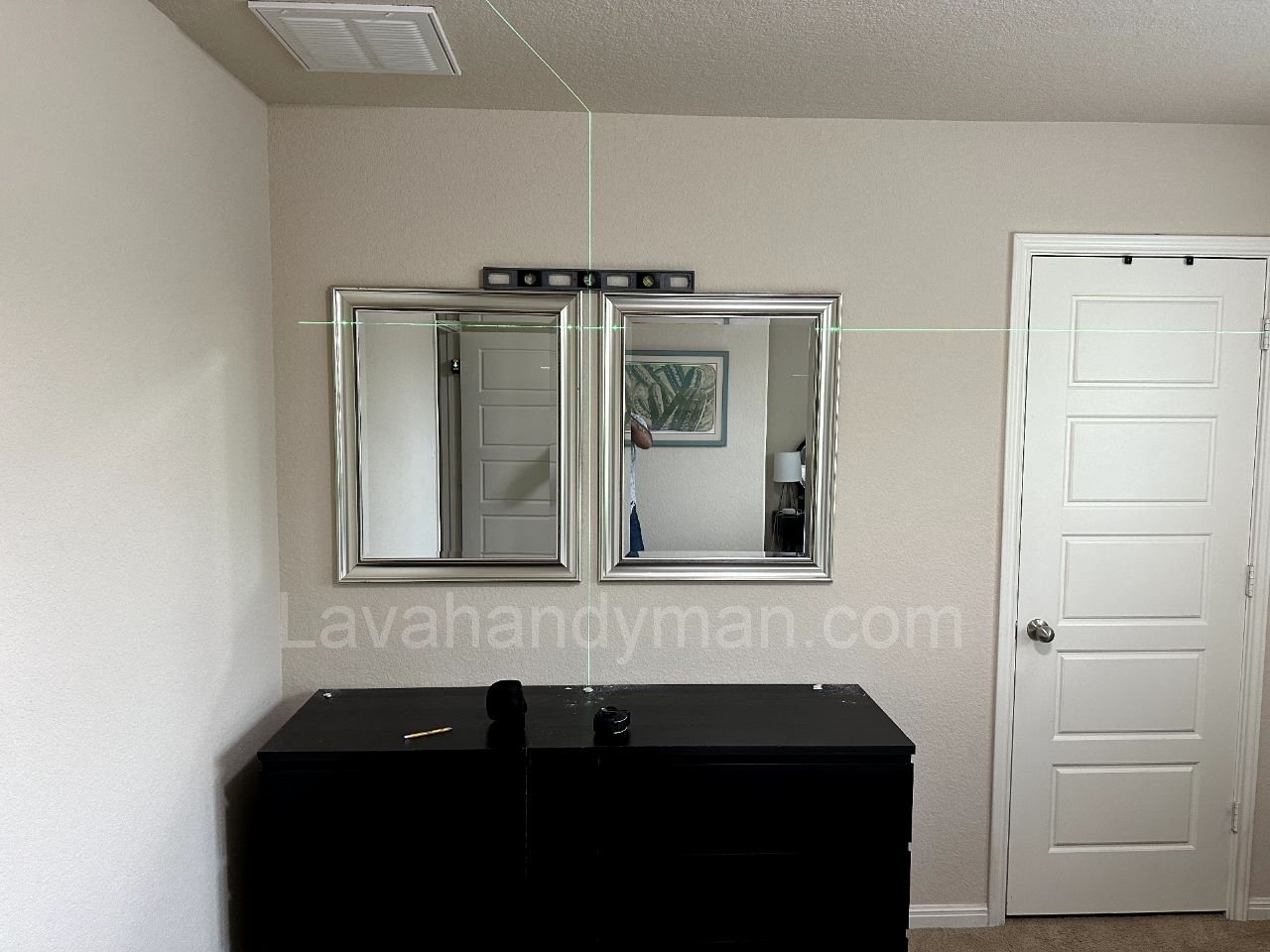 Installing Mirrors on the Wall and in the Bedroom