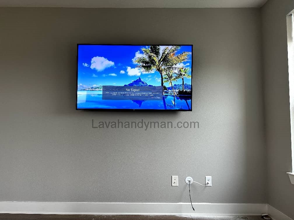 Wall-Mounted TV with a Specialized