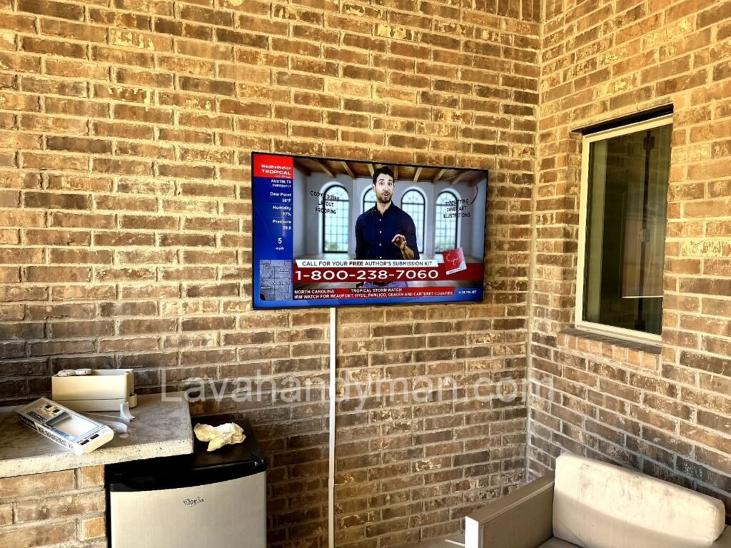 Mounting a TV on a Brick