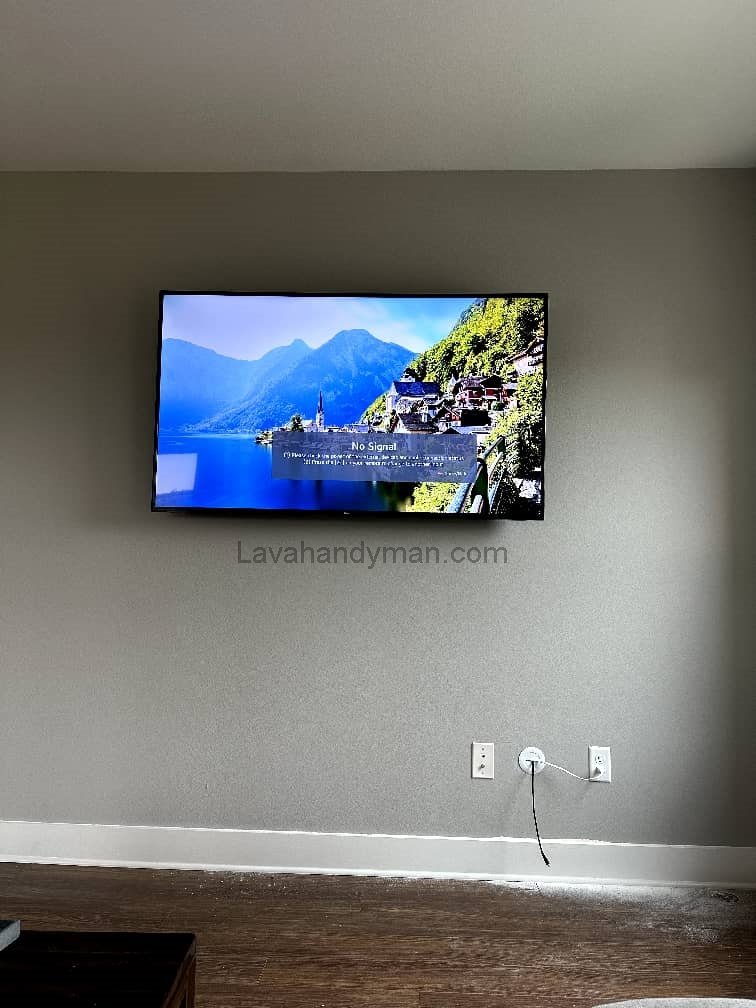 Wall-Mounted TV with a Specialized
