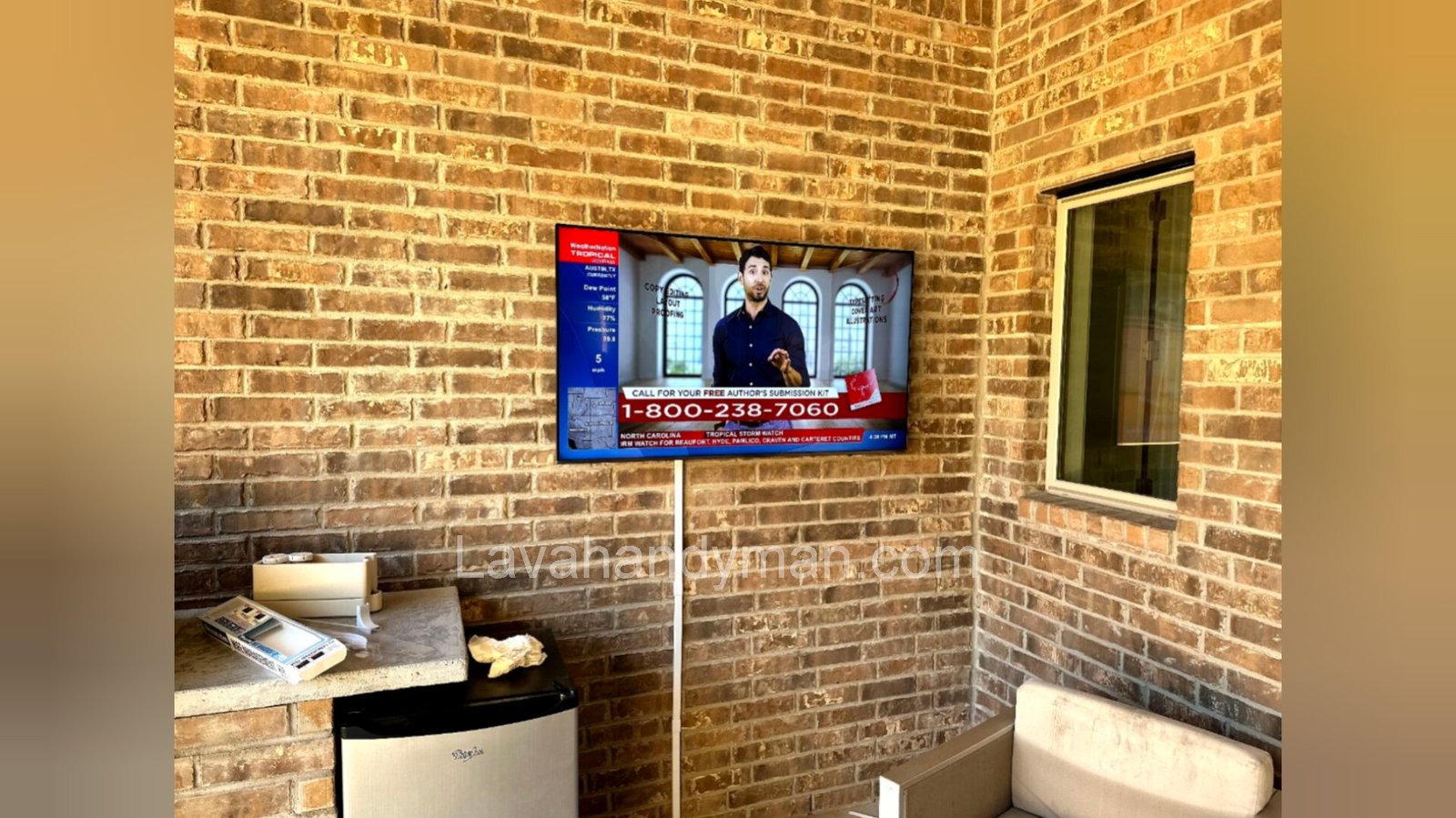 Mounting a TV on a Brick Wall with Hidden Wiring