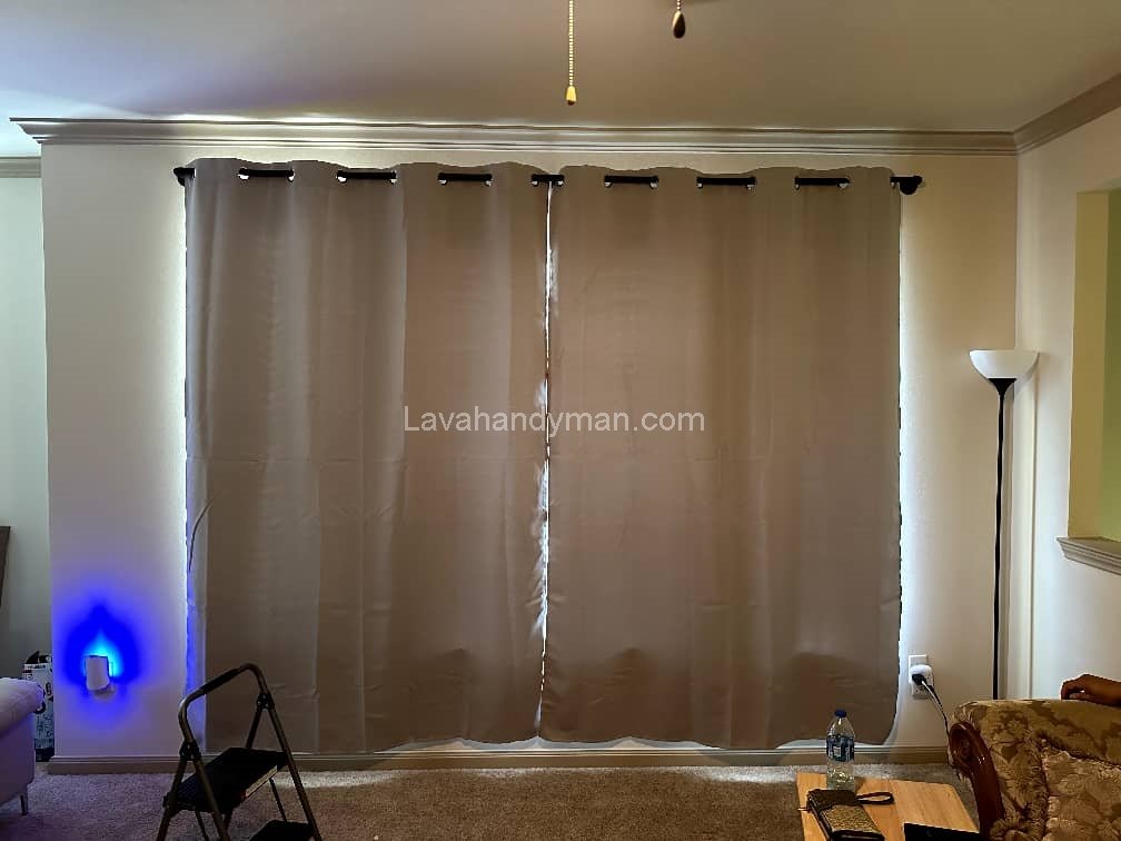 Curtains and TV