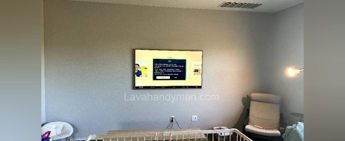 Mounting a TV and Art Frames on the Wall