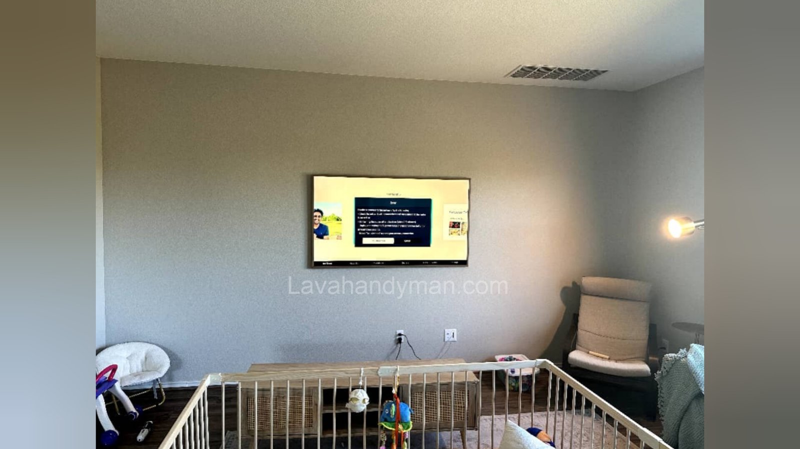 Mounting a TV and Art Frames on the Wall