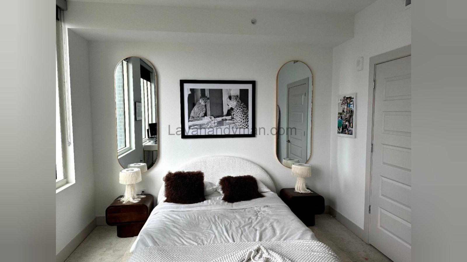 Installing Mirrors and Decorative Items in the Bedroom