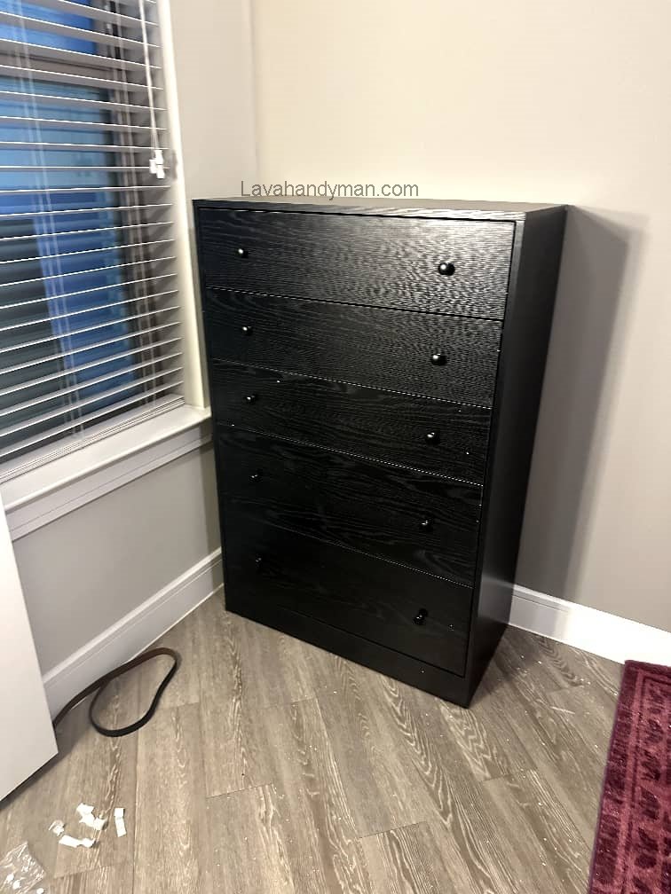 Assembling a Desk and Dresser
