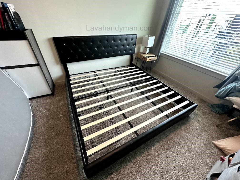 Sheer Curtains and Bed Assembly