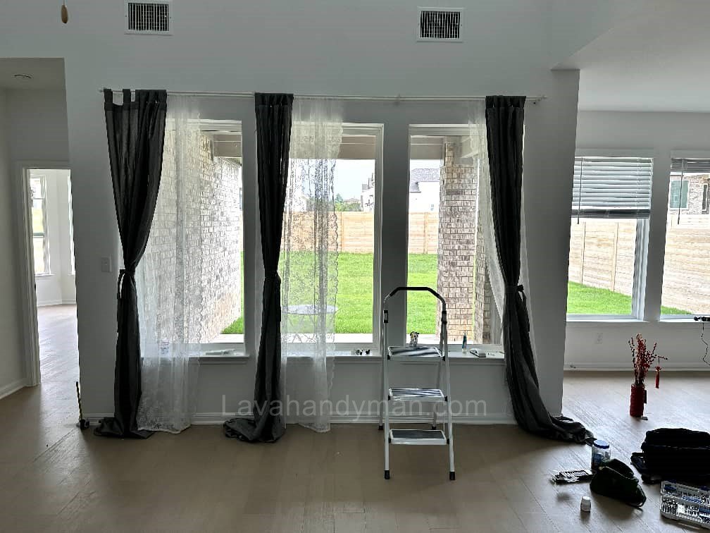 Installing Net Curtains with a Valance