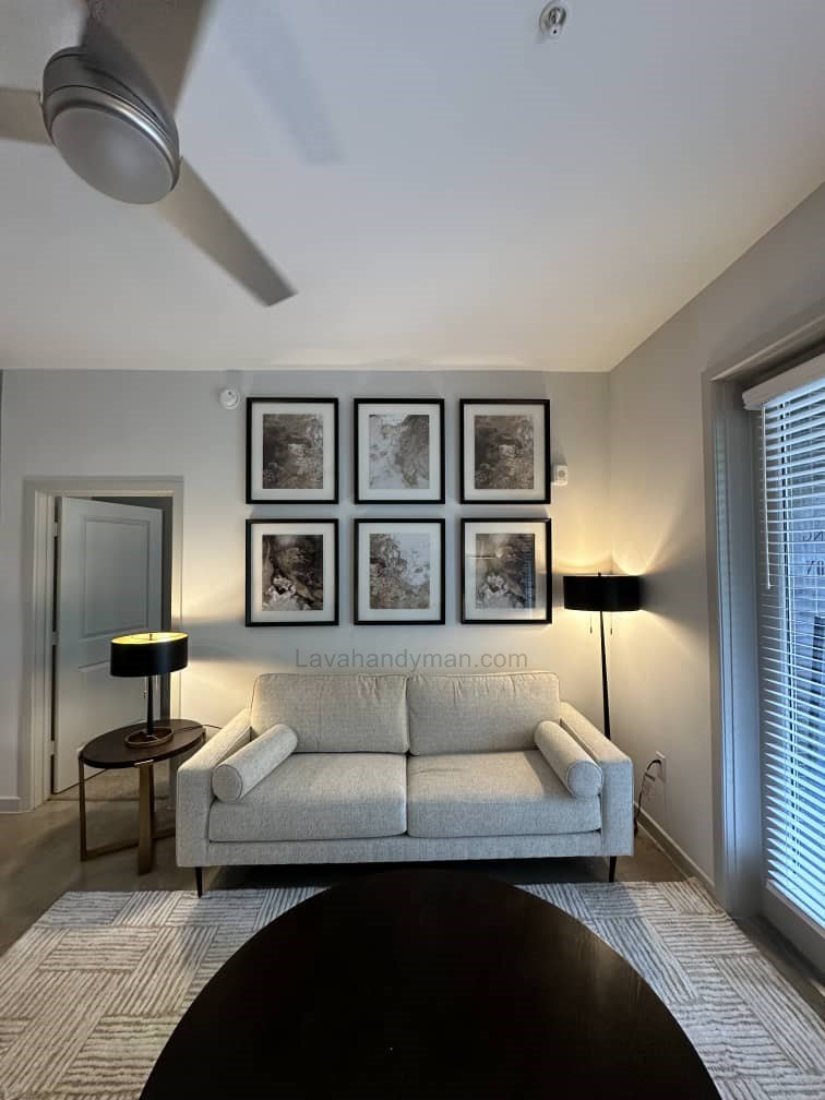 Install Six-Piece Wall Art