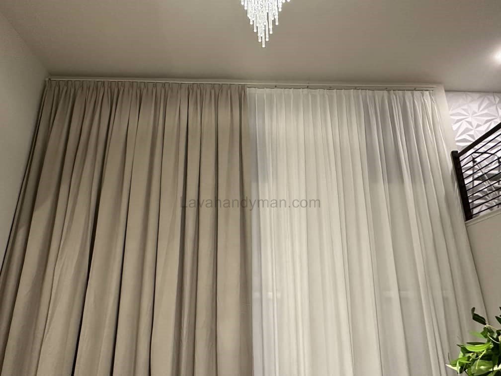 Two-Tone Sheer Curtains