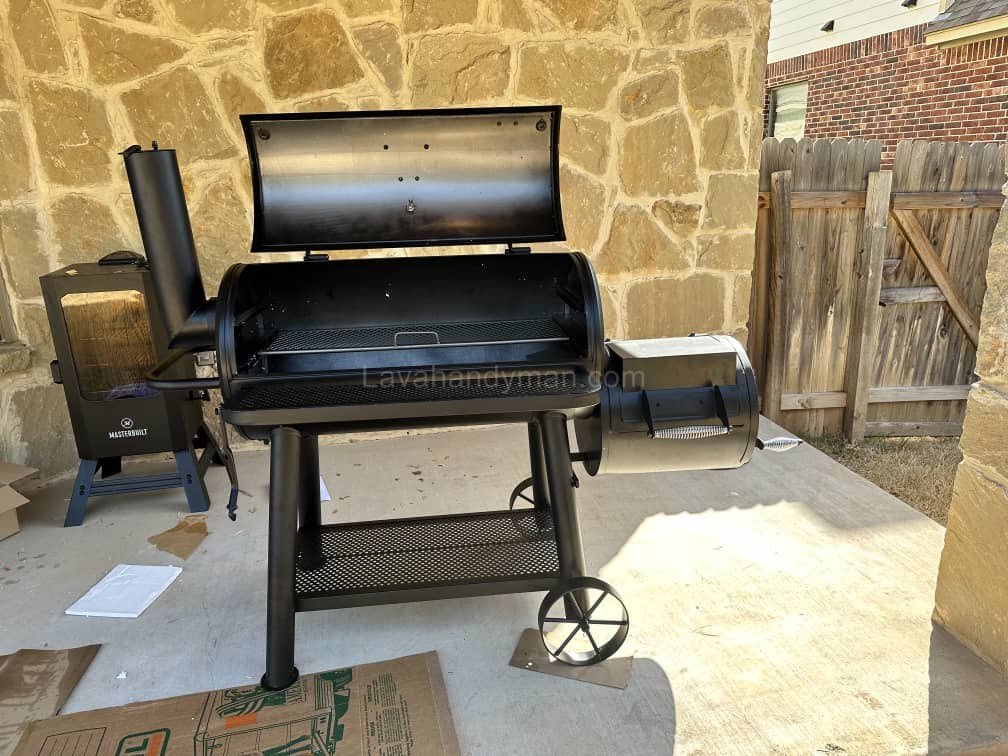 Assembling a Grill in the Patio