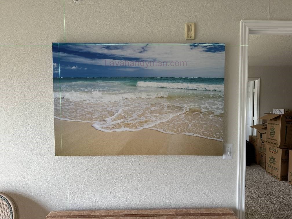 Hang a Painting with a Laser Level