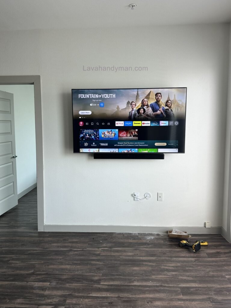Installing a TV on the wall from scratch