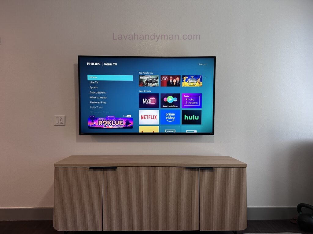 Roku TV Wall Mount Installation
