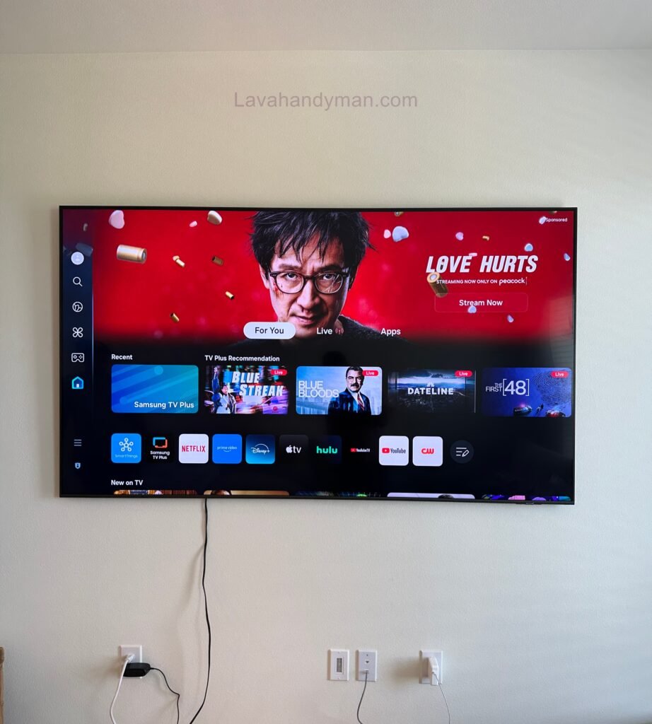Samsung 55-Inch TV Wall Mount Installation