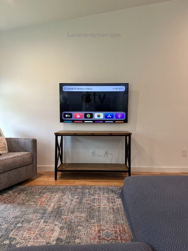  TV Installation with Hidden Cables