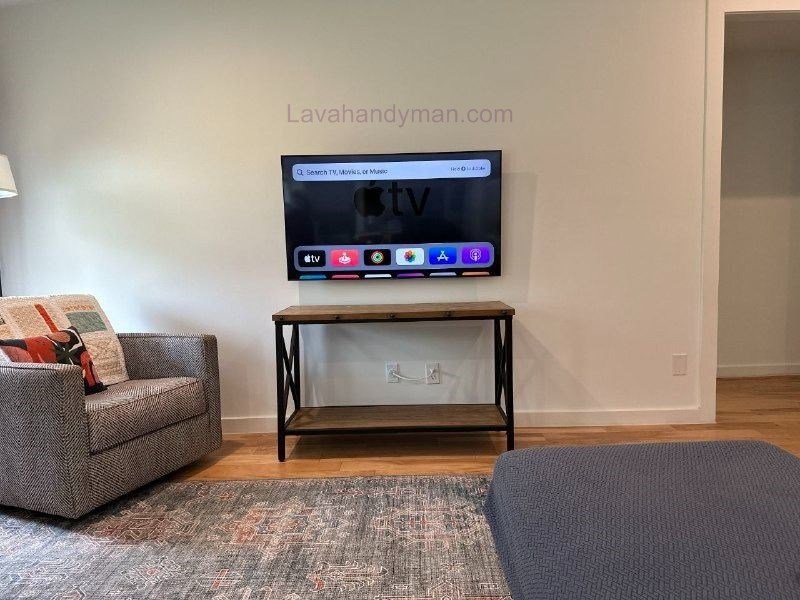  TV Installation with Hidden Cables