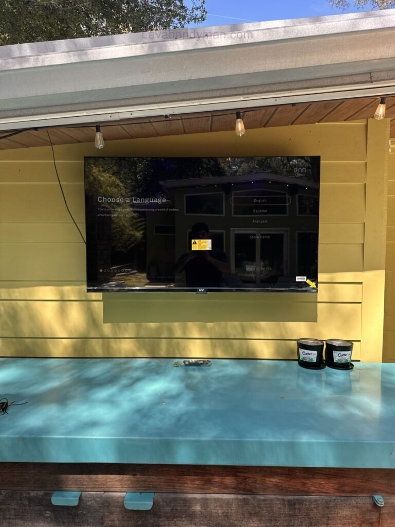 TV Wall Mount Installation Using a Laser Level