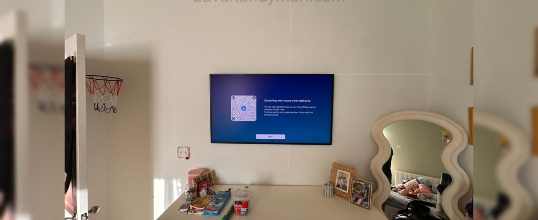 Professional TV Wall Mount Installation Using a Laser Level – Millimeter-Perfect Accuracy and a Flawless Finish